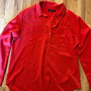 Apt. 9 Red Women's Button Down Shirt